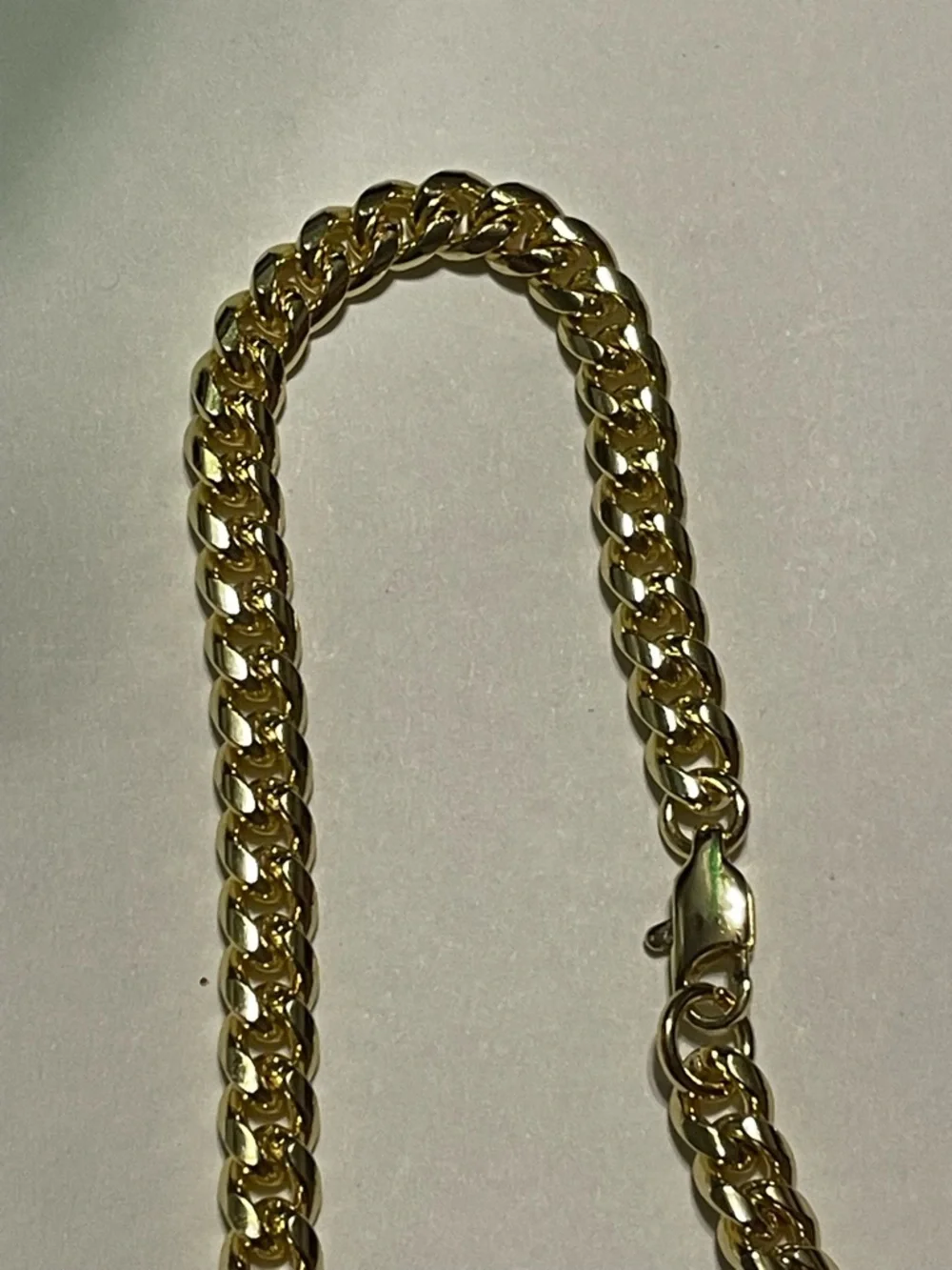 Gold Tone Chain Necklace #7577